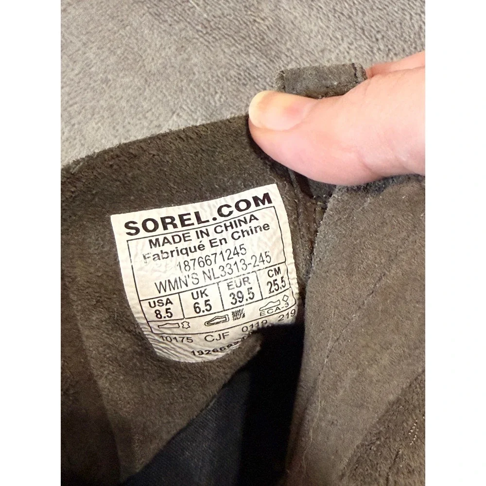 Sorel gray size